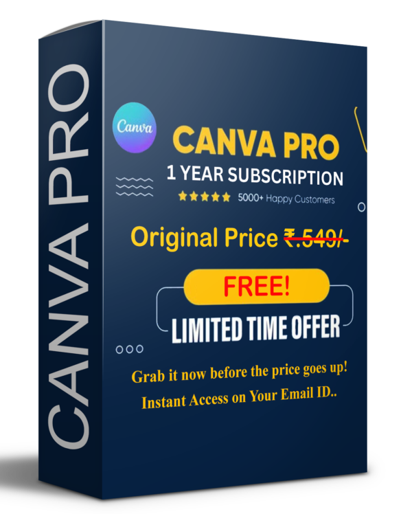 Canva Pro with 500 Templates Free!